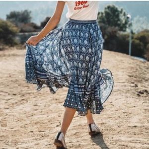 Spell & gypsy Oracle skirt indigo blue
